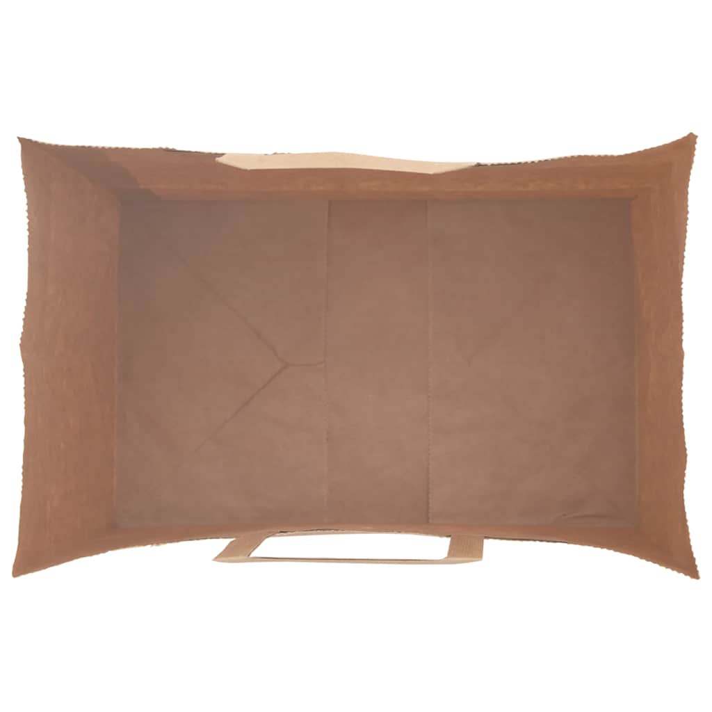 250 db barna papírzacskók fogantyúkkal 26x17x25 cm