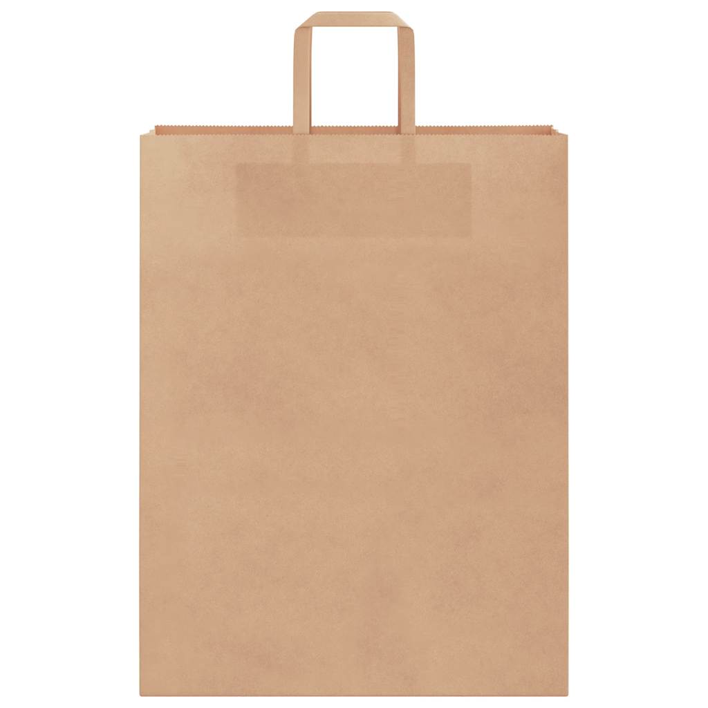 250 db barna papírzacskók fogantyúkkal 32x12x42 cm