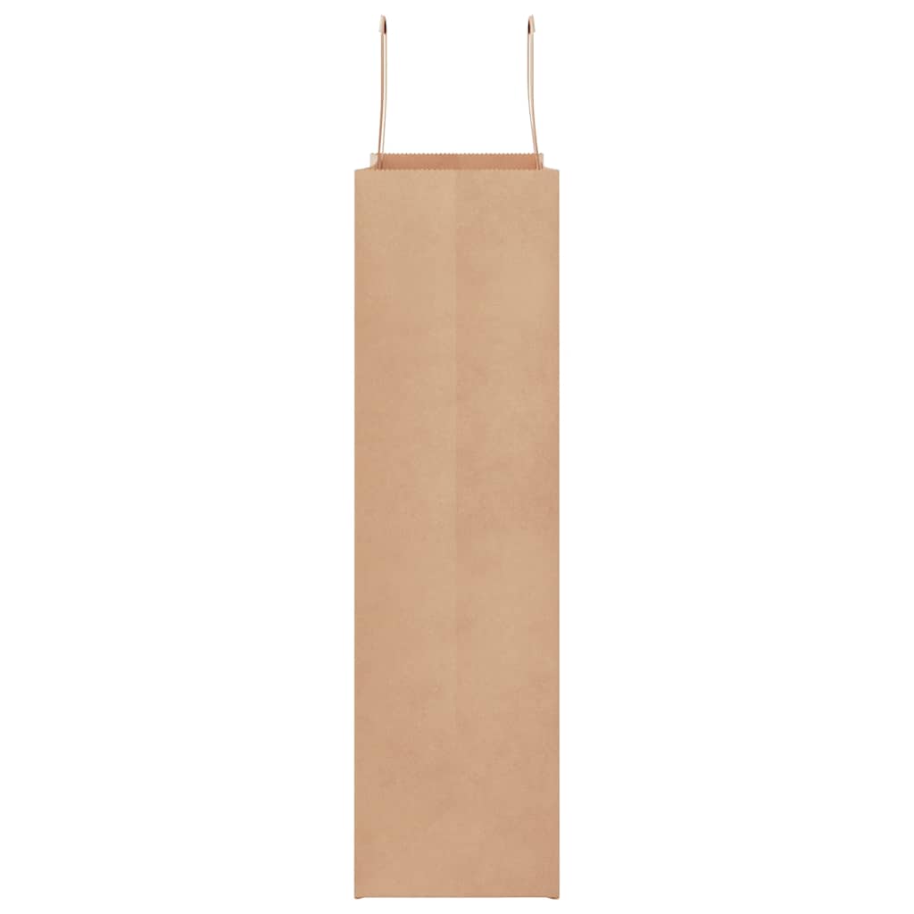 250 db barna papírzacskók fogantyúkkal 32x12x42 cm