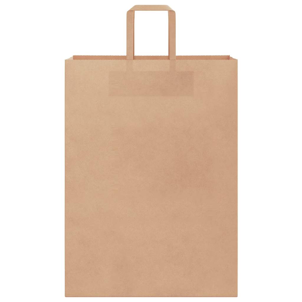 250 db barna papírzacskók fogantyúkkal 32x17x44 cm