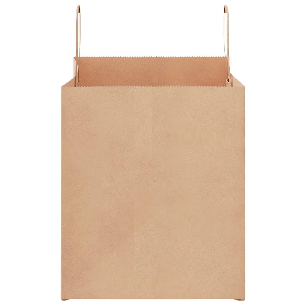 250 db barna papírzacskók fogantyúkkal 32x22x24 cm