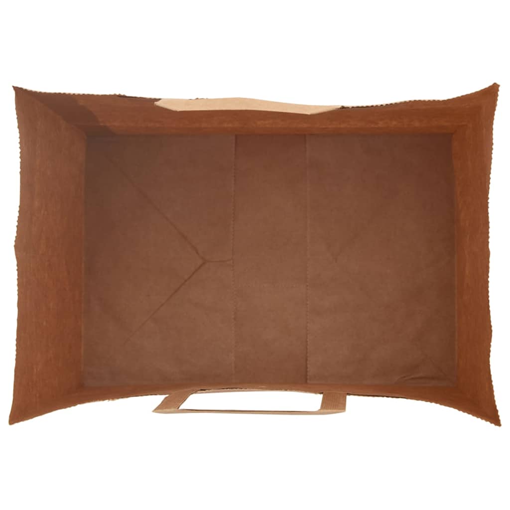 250 db barna papírzacskók fogantyúkkal 32x22x24 cm