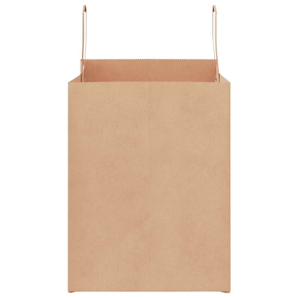 250 db barna papírzacskók fogantyúkkal 32x22x28 cm