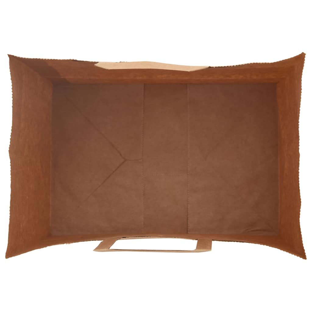 250 db barna papírzacskók fogantyúkkal 32x22x28 cm