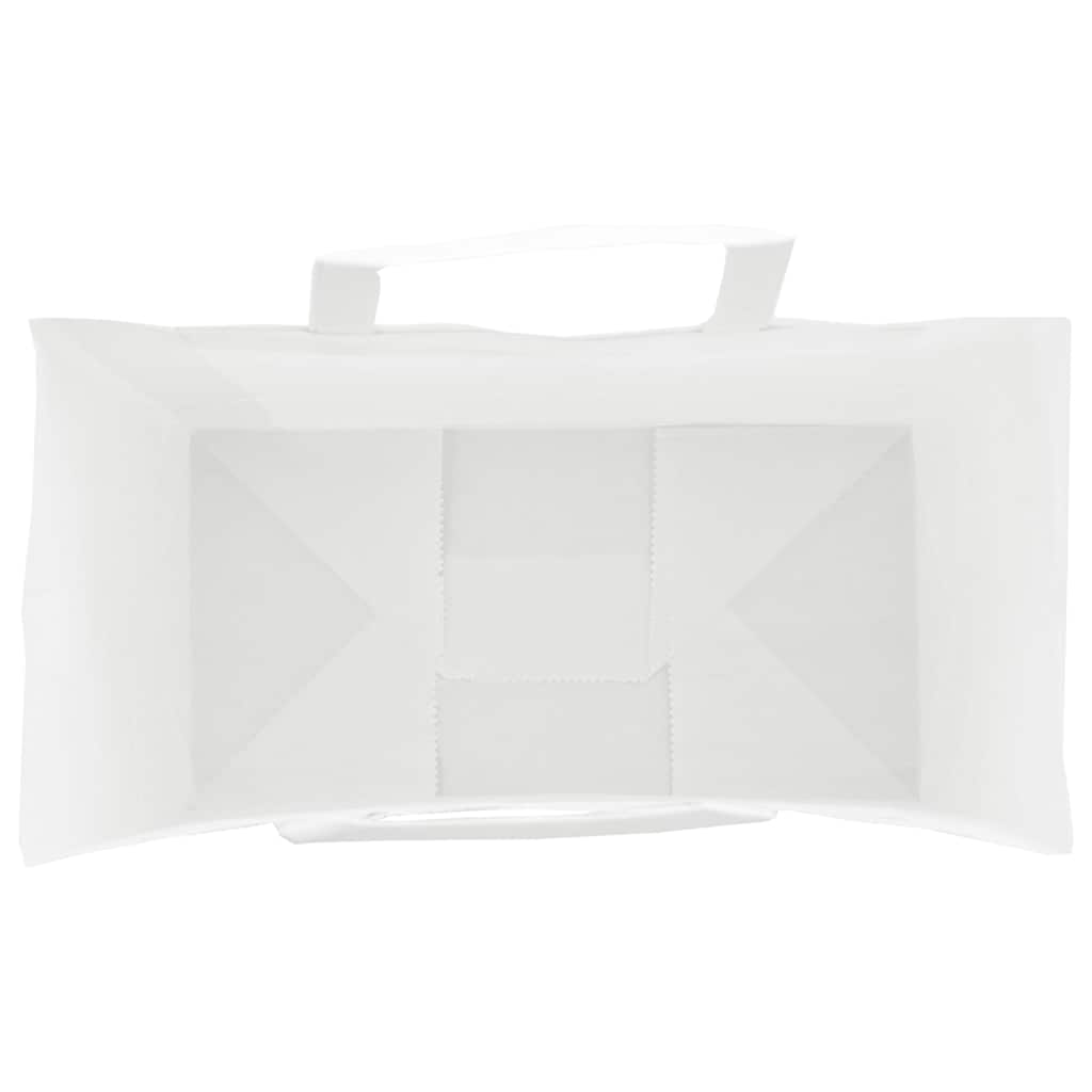 50 db fehér papírzacskók fogantyúkkal 32x17x44 cm