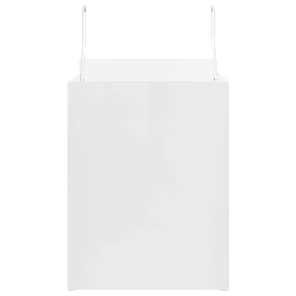 50 db fehér papírzacskók fogantyúkkal 32x22x28 cm