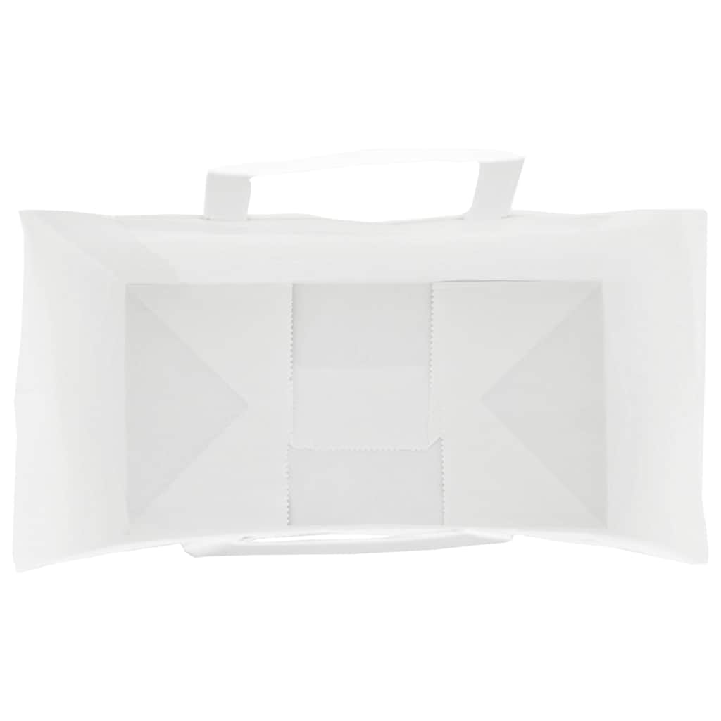 250 db fehér papírzacskók fogantyúkkal 32x17x44 cm