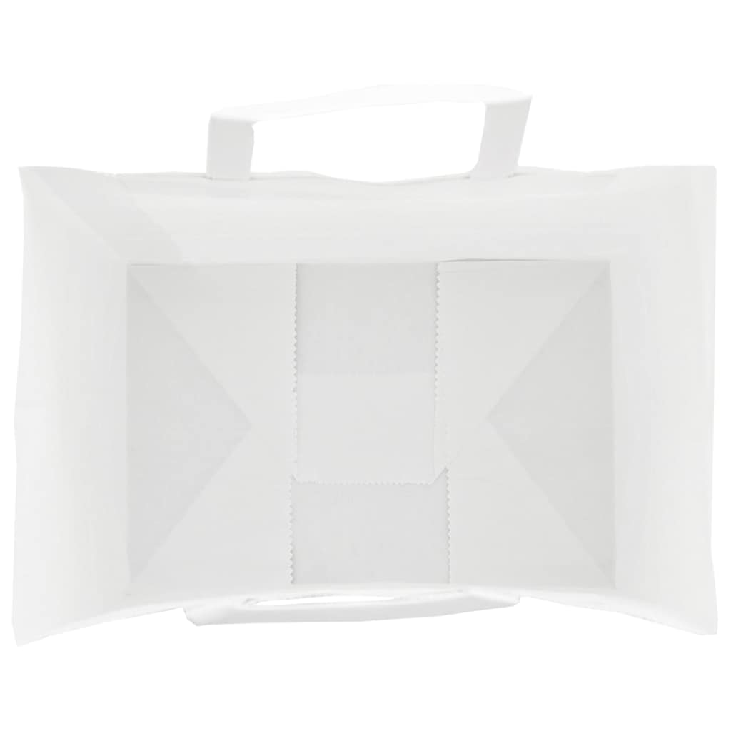 250 db fehér papírzacskók fogantyúkkal 32x22x24 cm