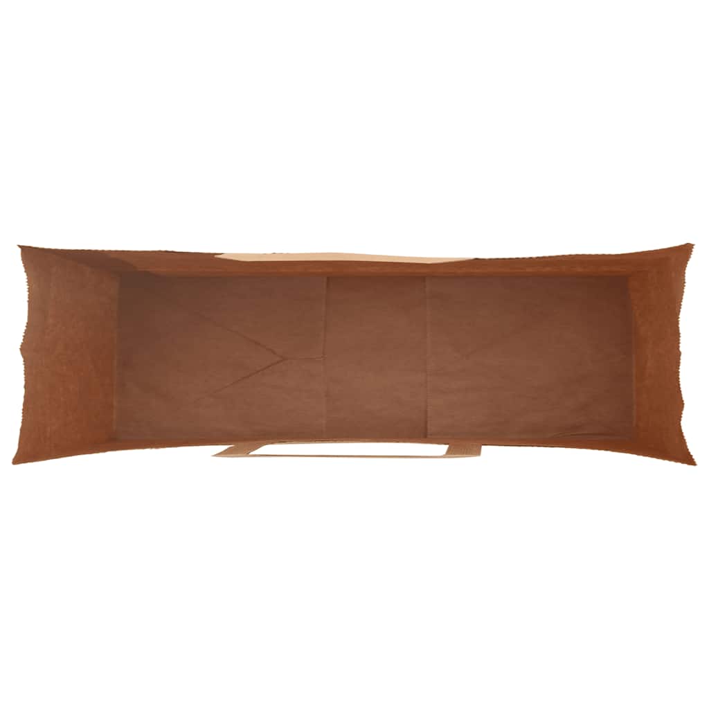 250 db fekete papírzacskók fogantyúkkal 54x15x49 cm