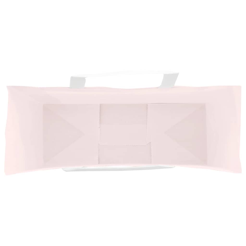 250 db rózsaszín papírzacskók fogantyúkkal 32x12x42 cm