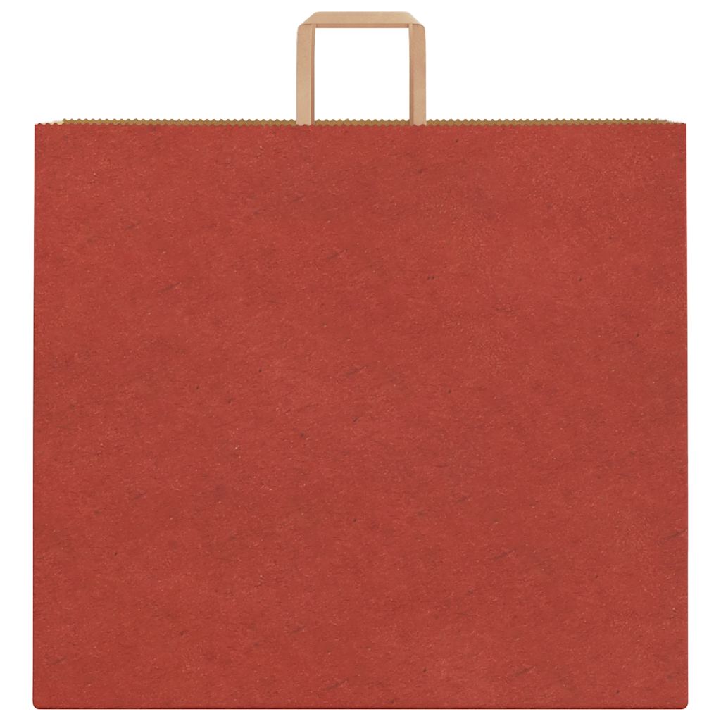 250 db piros papírzacskók fogantyúkkal 54x15x49 cm