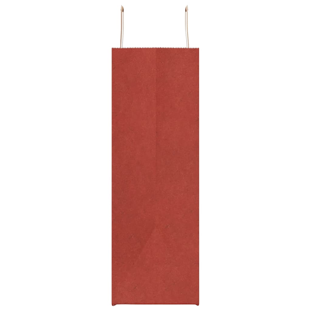 250 db piros papírzacskók fogantyúkkal 54x15x49 cm