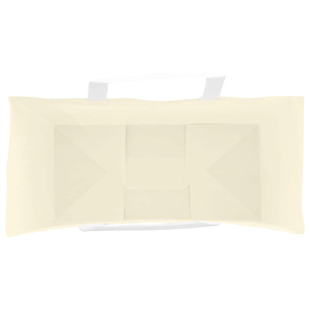 50 db sárga papírzacskók fogantyúkkal 26x12x35 cm