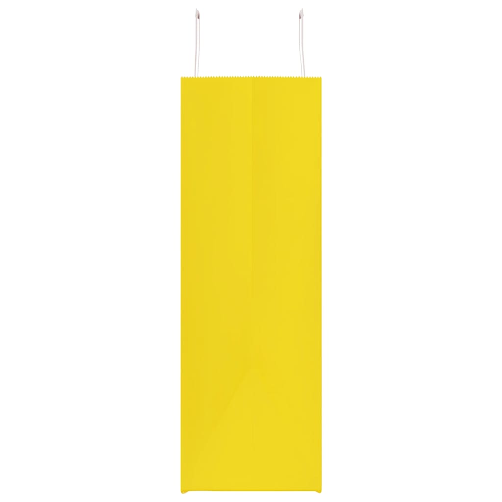 50 db sárga papírzacskók fogantyúkkal 54x15x49 cm