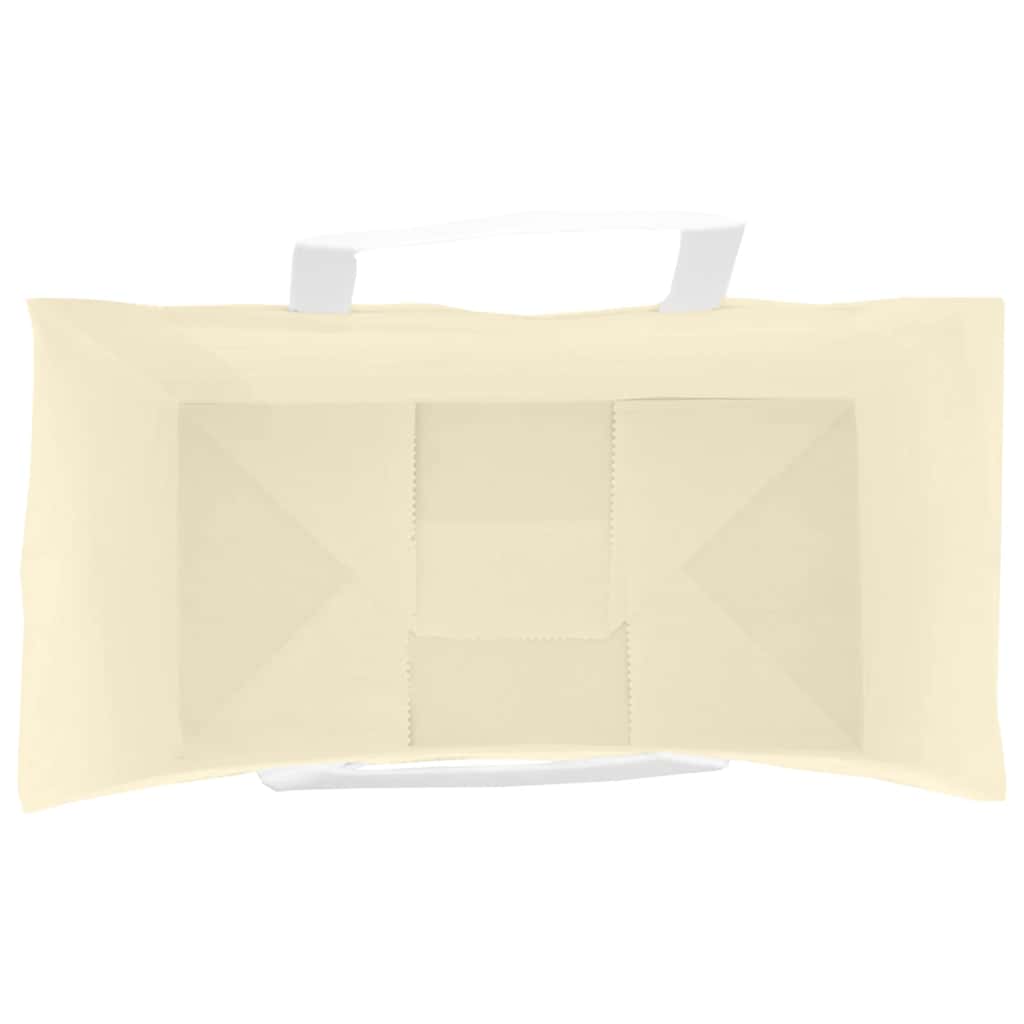 250 db sárga papírzacskók fogantyúkkal 32x17x44 cm