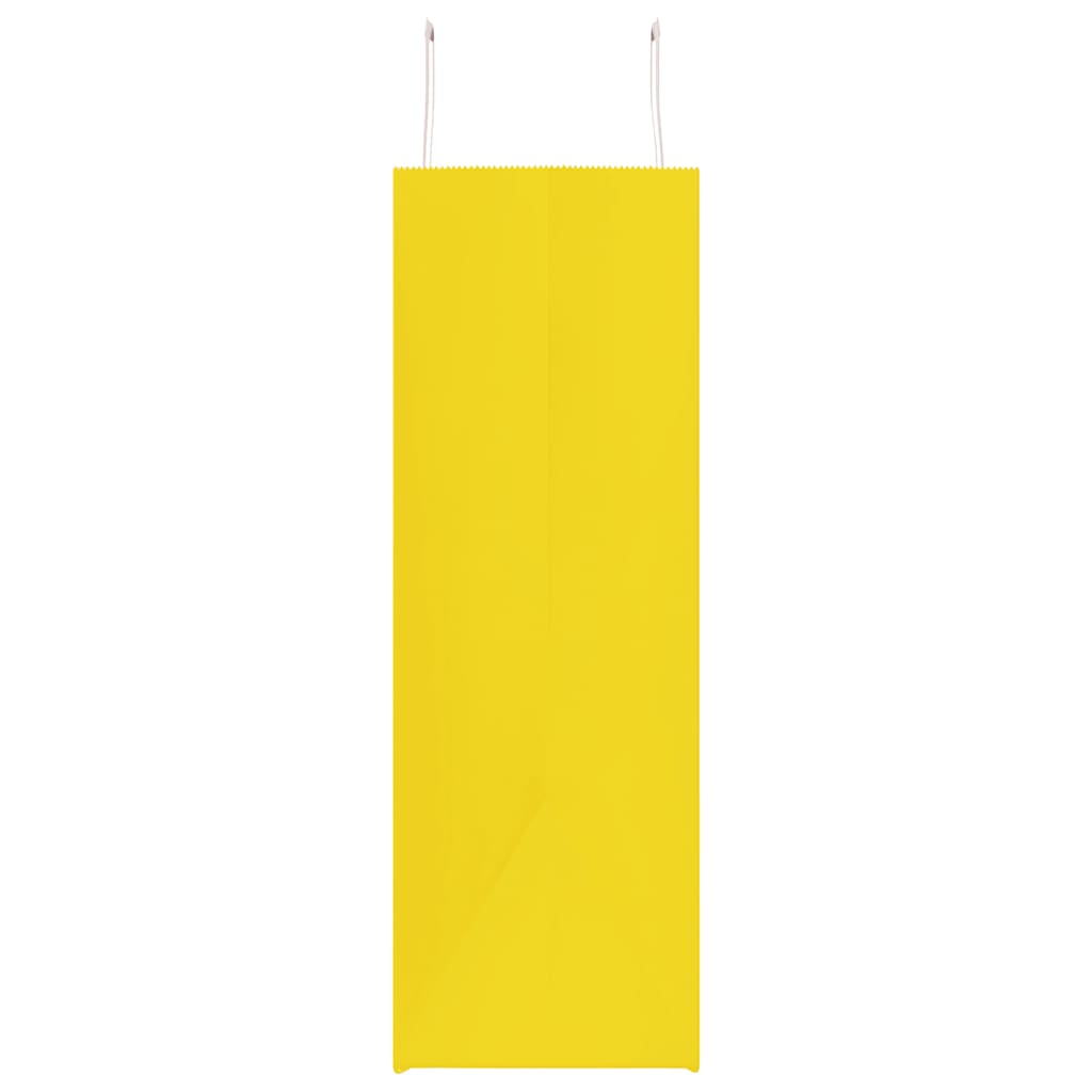 250 db sárga papírzacskók fogantyúkkal 54x15x49 cm