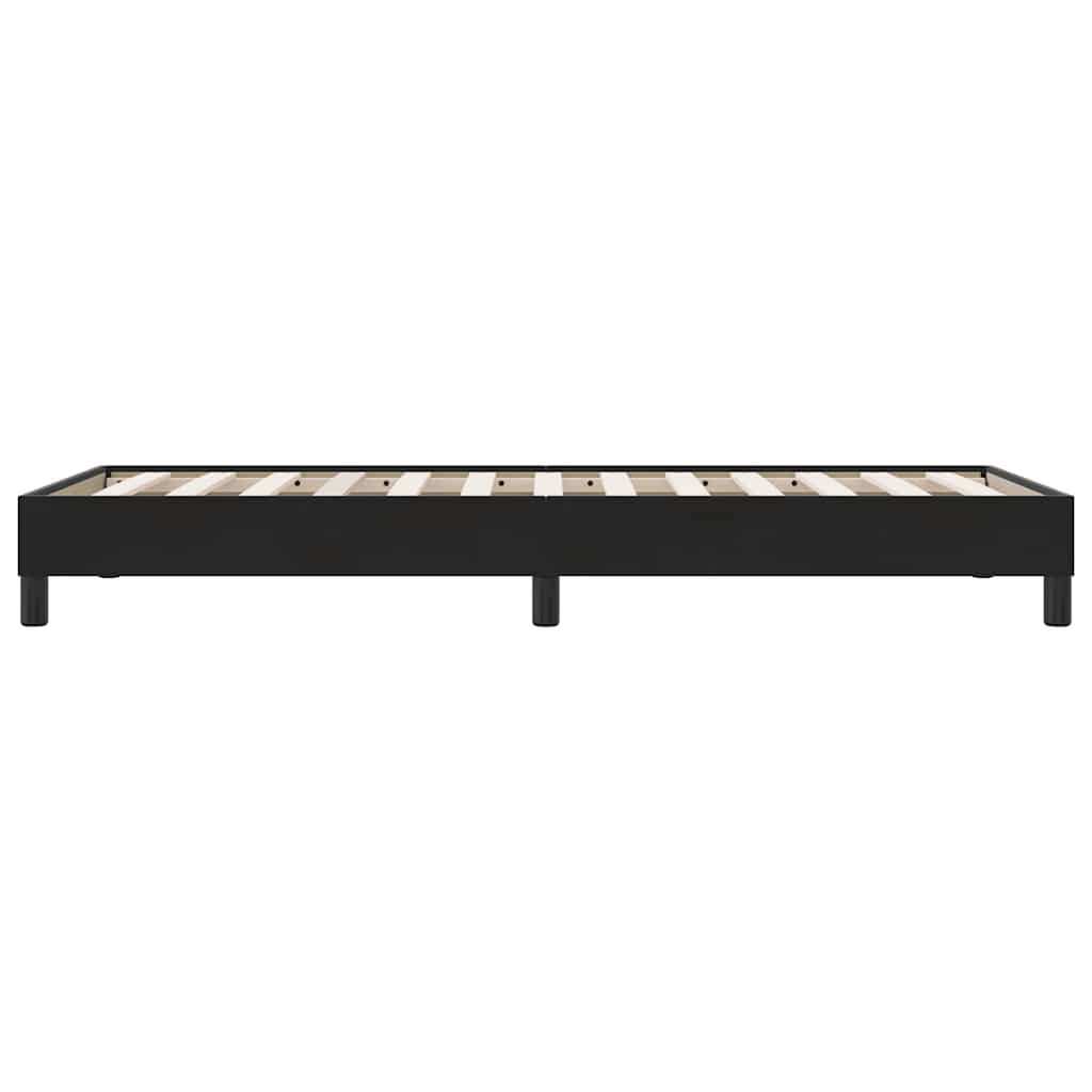 fekete bársony rugós ágy matrac nélkül 90x210 cm