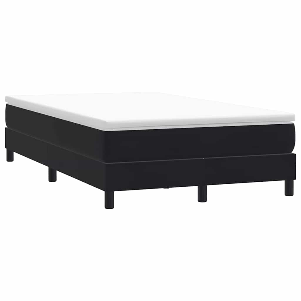 fekete bársony rugós ágy matrac nélkül 120x220 cm