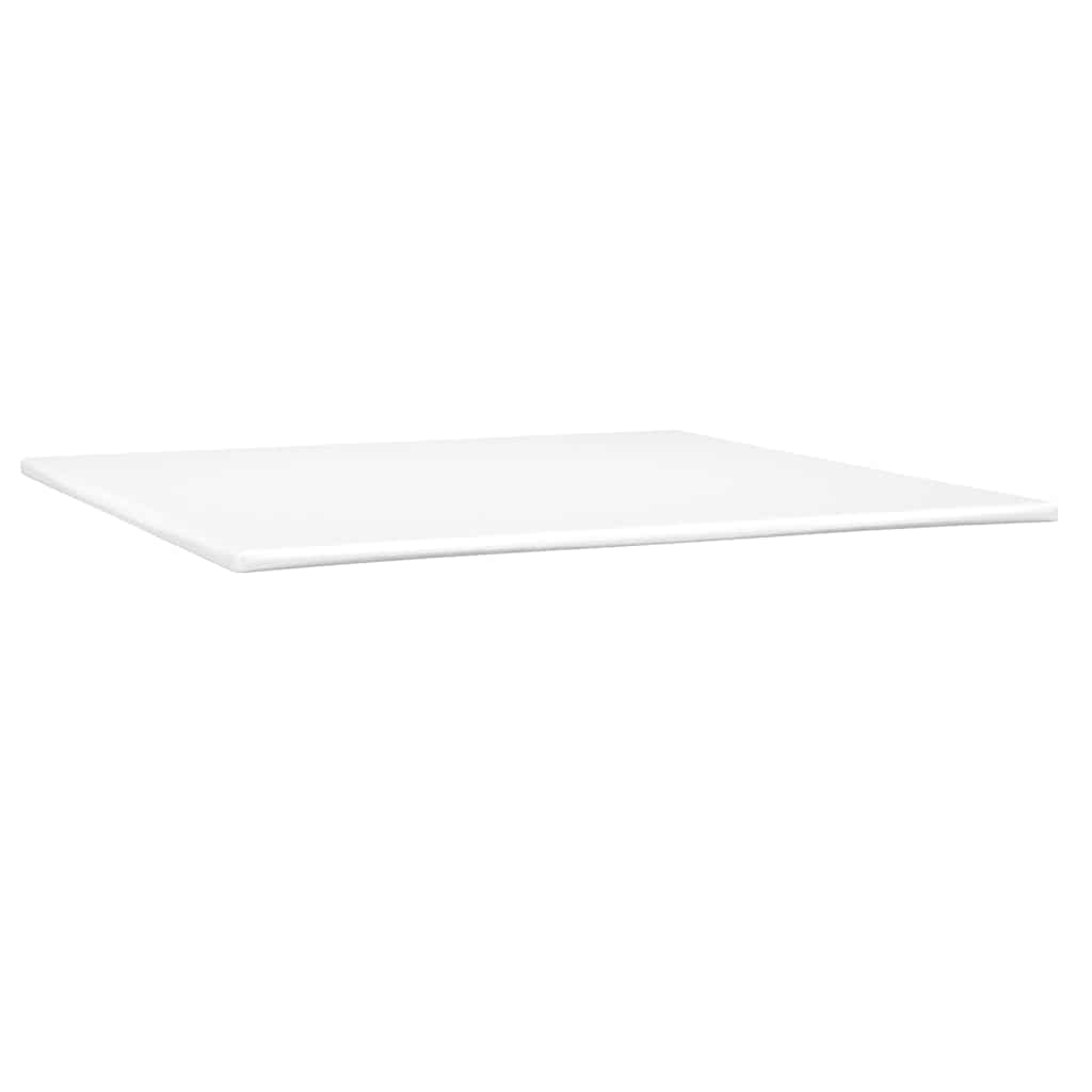 rózsaszín bársony rugós és LED-es ágy matraccal 180x210 cm