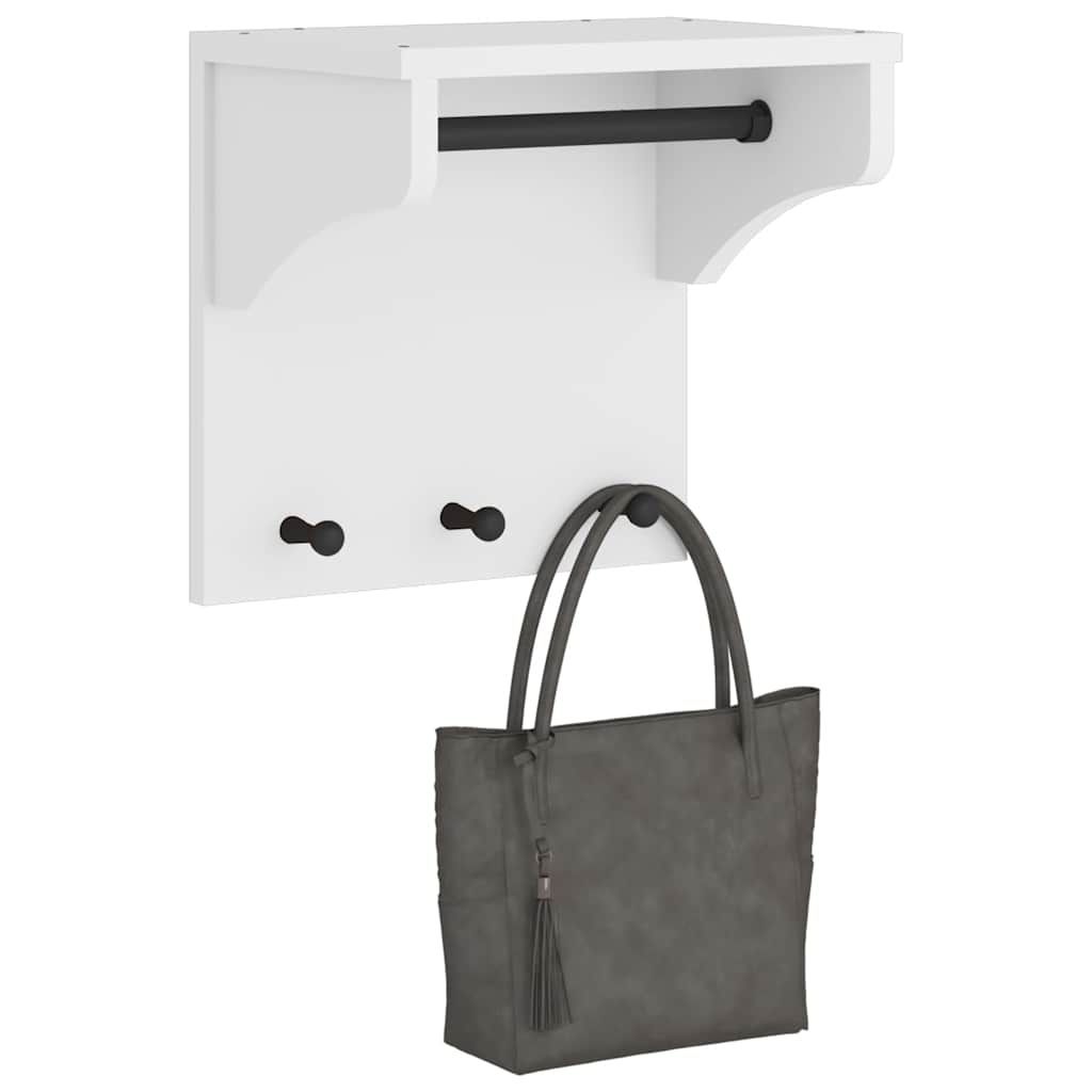SANDNES tömör fenyőfa falra szerelt kabátállvány 43x30x42 cm