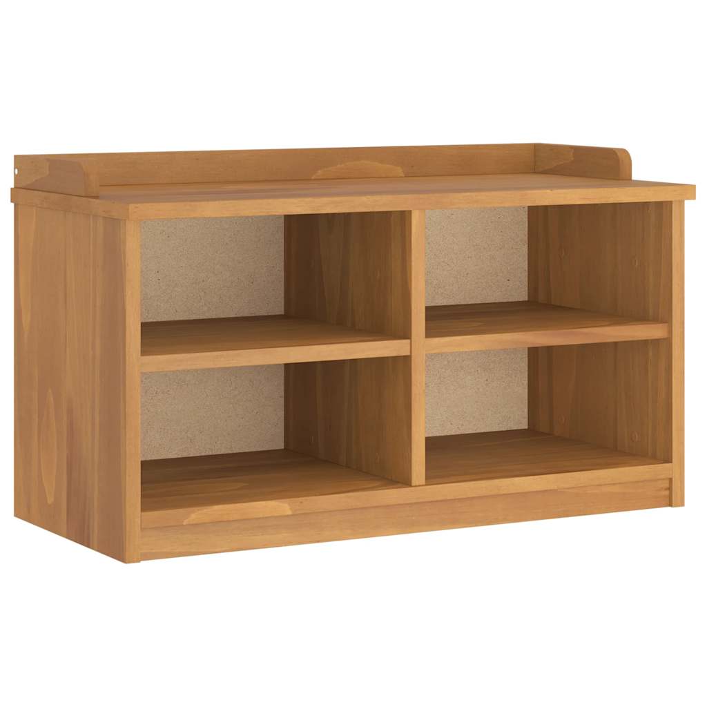 SANDNES tömör fenyőfa előszobapad 87x40x50 cm