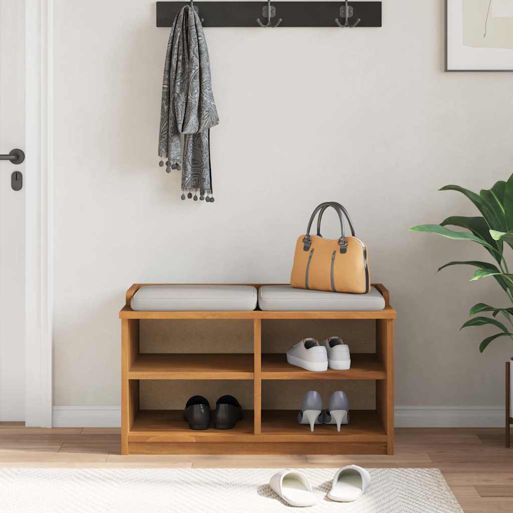 SANDNES tömör fenyőfa előszobapad 87x40x50 cm