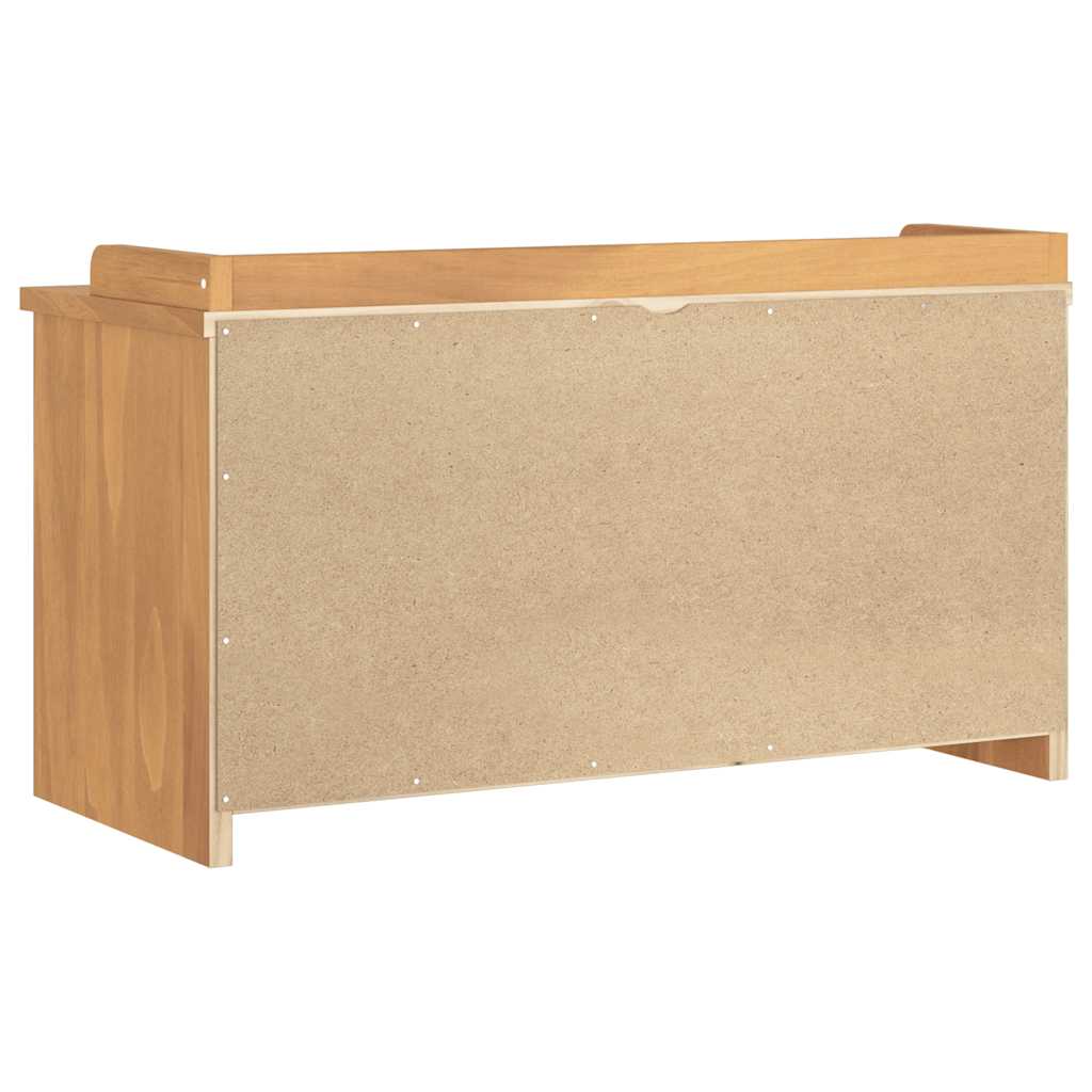SANDNES tömör fenyőfa előszobapad 87x40x50 cm