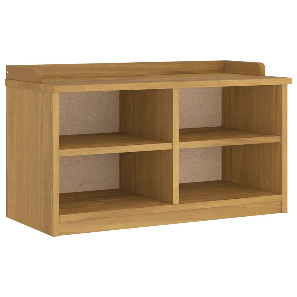 SANDNES tömör fenyőfa előszobapad 87x40x50 cm