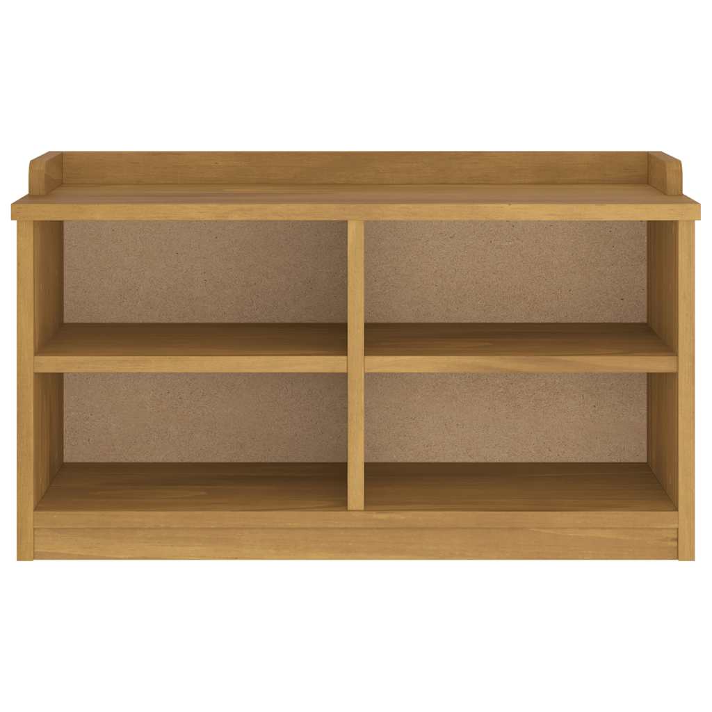 SANDNES tömör fenyőfa előszobapad 87x40x50 cm