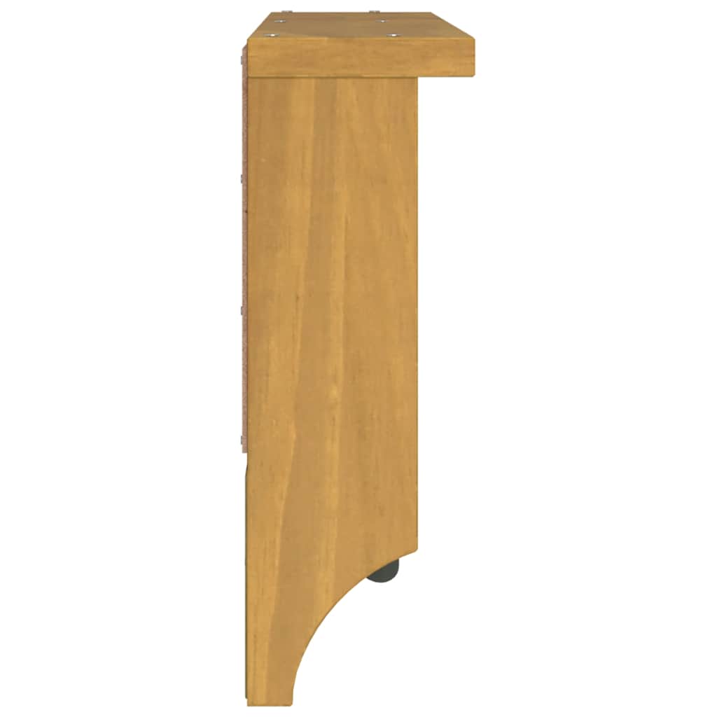 SANDNES tömör fenyőfa falra szerelt kabátállvány 87x12x35 cm