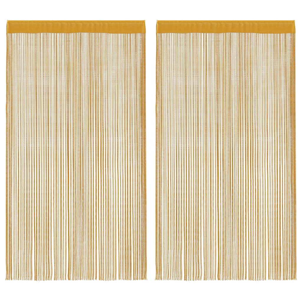 2 db arany zsinórfüggöny 100 x 250 cm