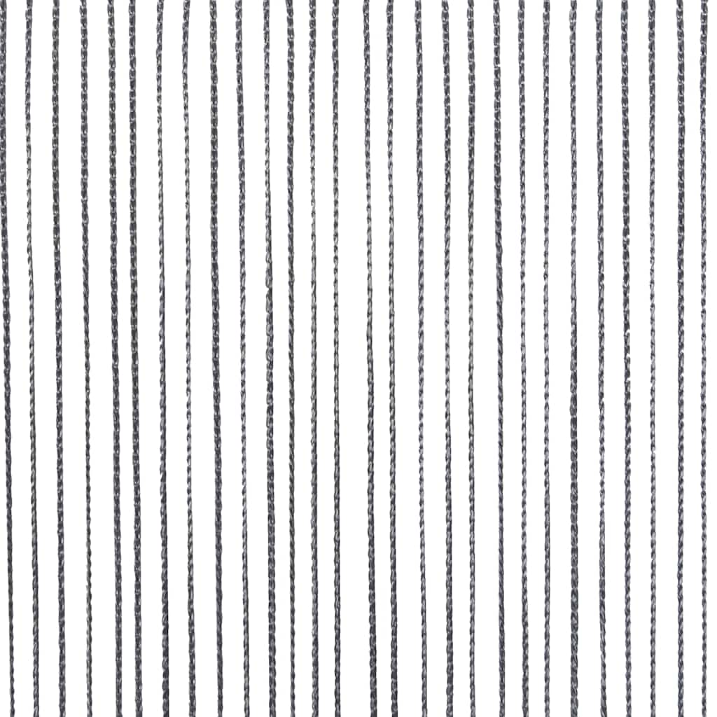 2 db antracit színű zsinóros függöny 140 x 250 cm