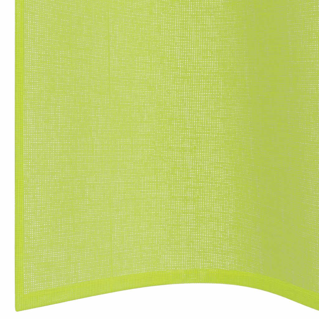 2 db almazöld fátyolfüggönyök rojtokkal 140x245 cm