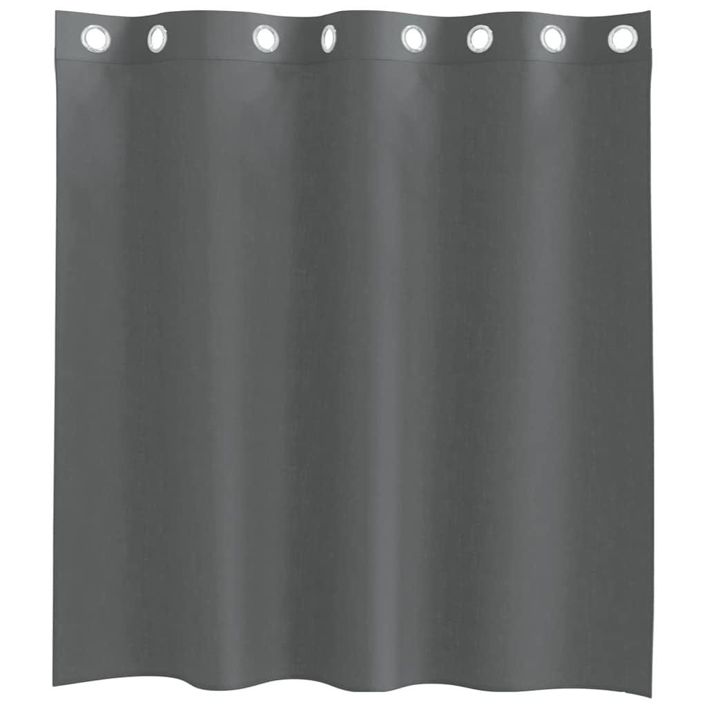 2 db sötétszürke fátyolfüggönyök rojtokkal 140x140 cm