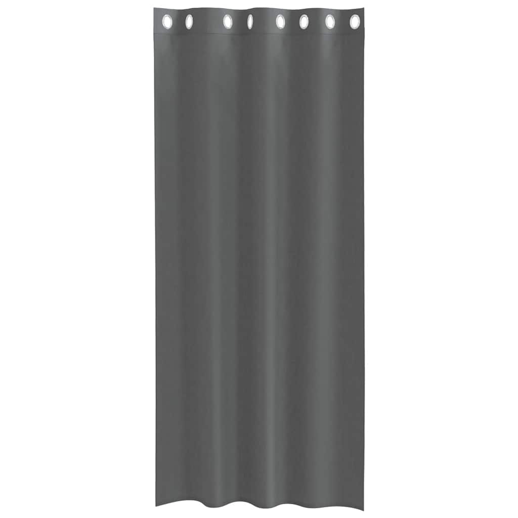 2 db sötétszürke fátyolfüggönyök rojtokkal 140x225 cm