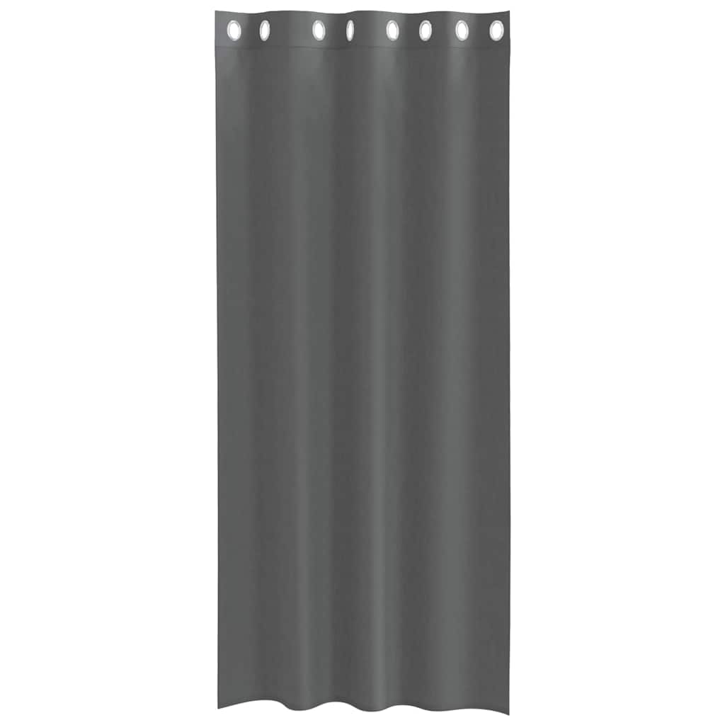 2 db sötétszürke fátyolfüggönyök rojtokkal 140x245 cm