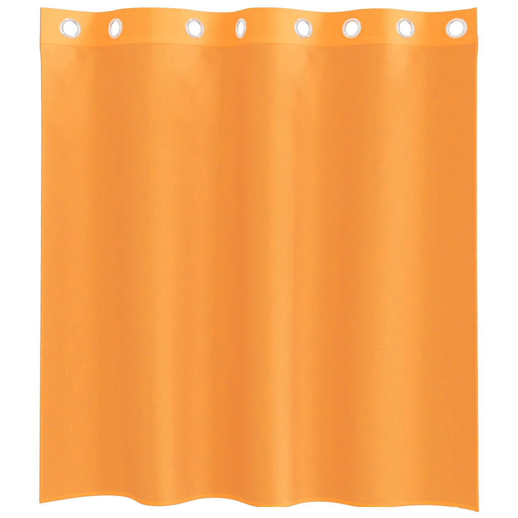 2 db narancssárga fátyolfüggönyök rojtokkal 140x140 cm