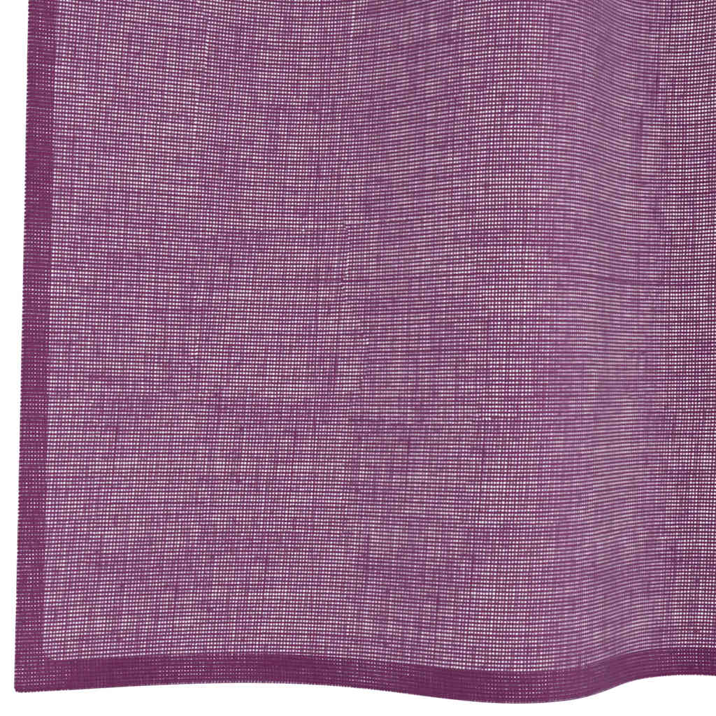 2 db lila fátyolfüggönyök rojtokkal 140x245 cm