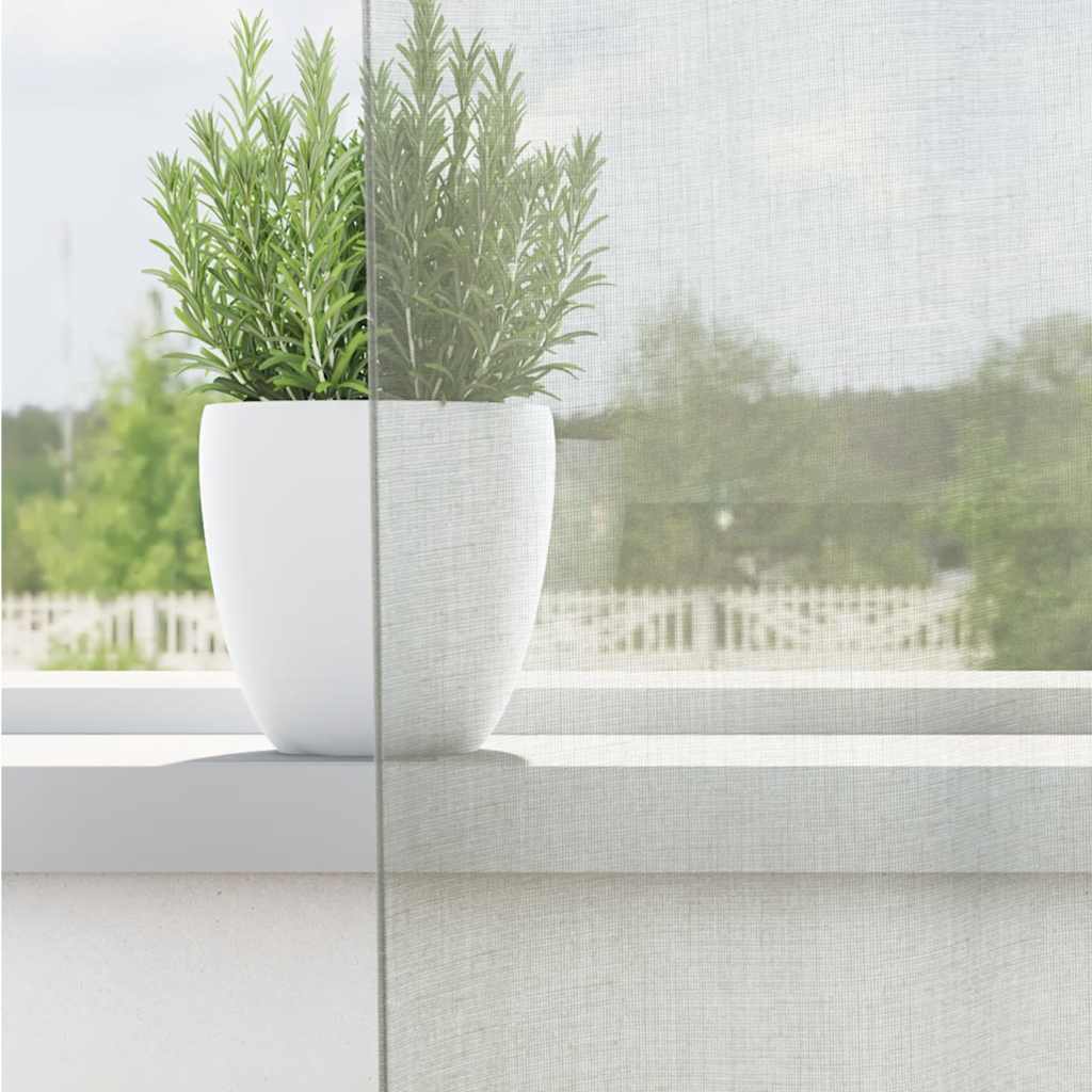 2 db világosszürke fátyolfüggönyök rojtokkal 140x140 cm