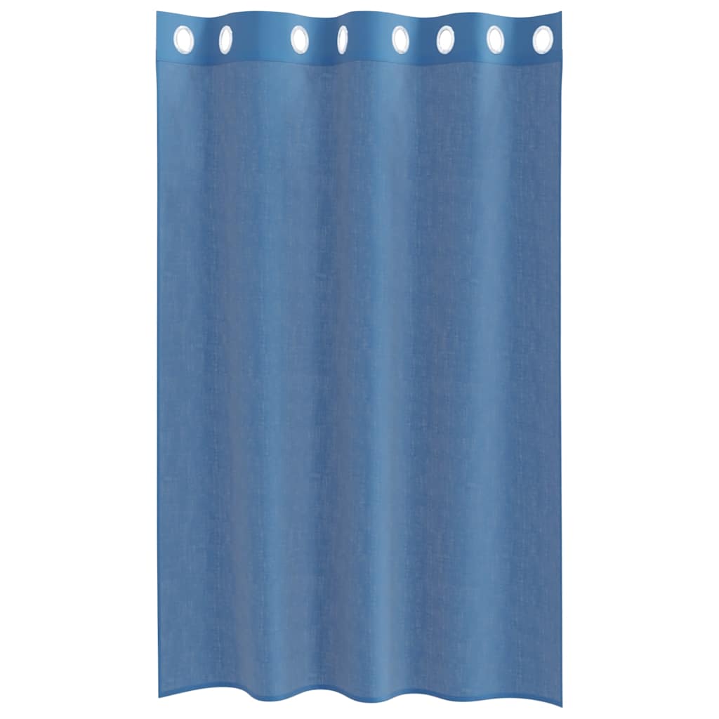 2 db királykék voile függönyök grommets