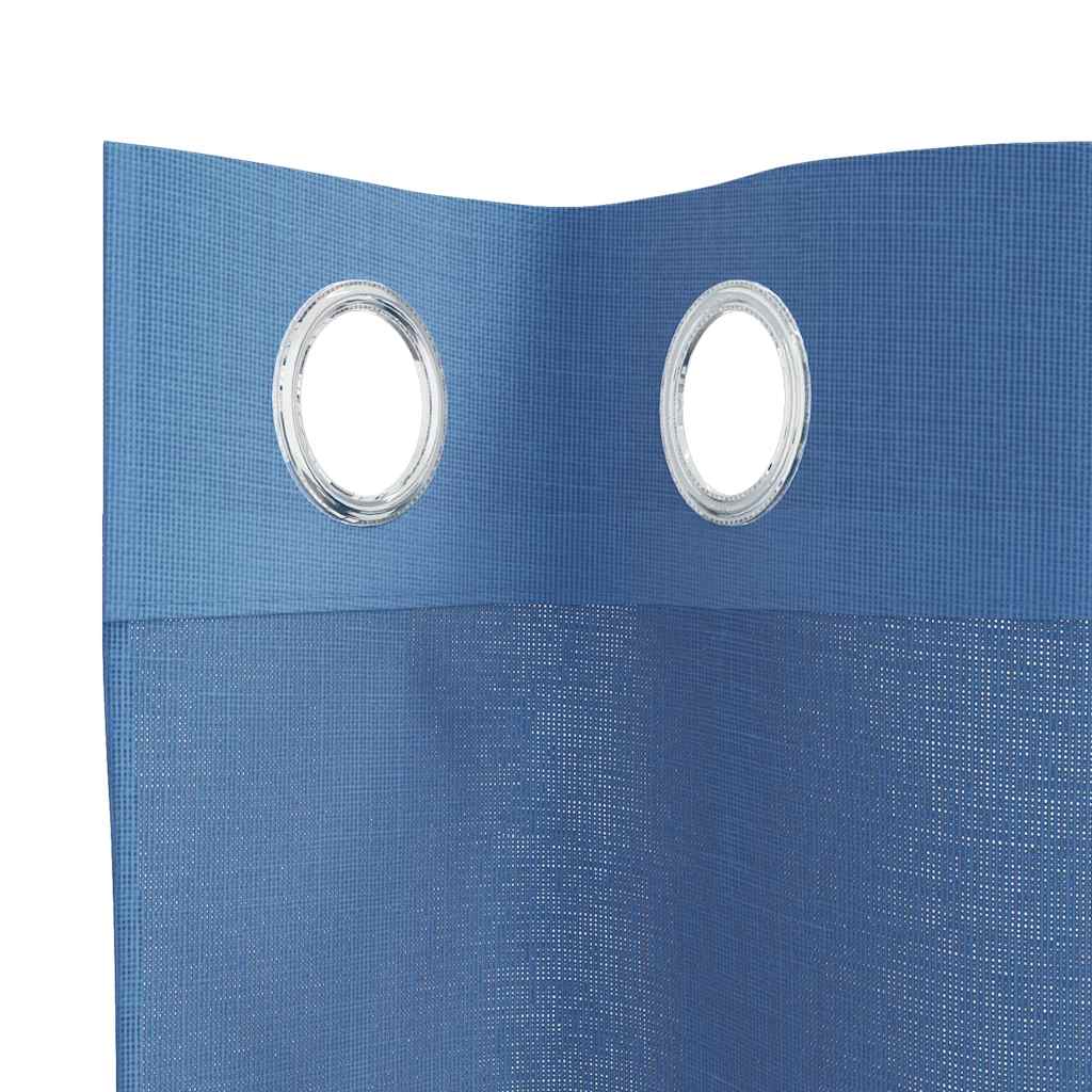 2 db királykék voile függönyök grommets