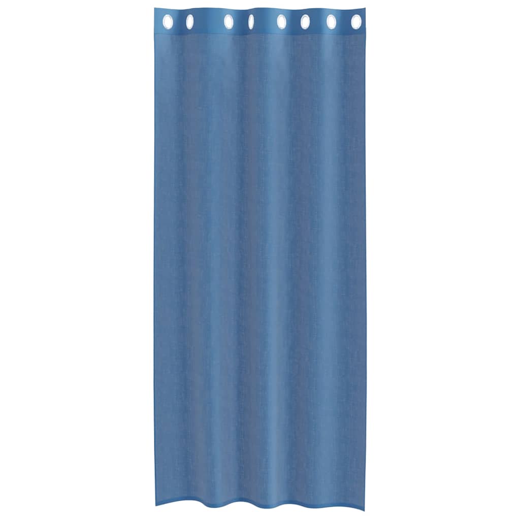 2 db királykék voile függönyök grommets
