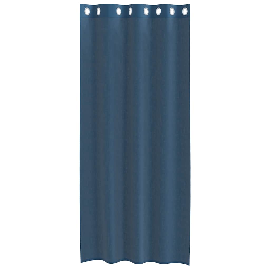 2 db királykék voile függönyök grommets