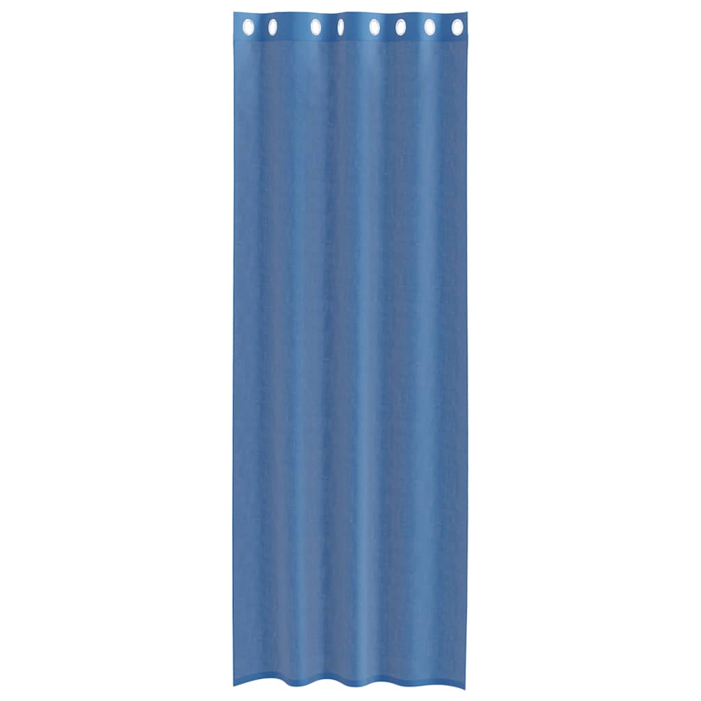 2 db királykék voile függönyök grommets