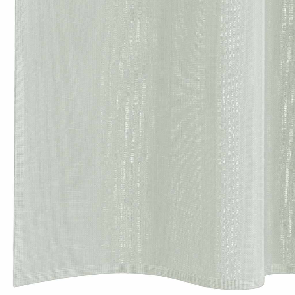 2 db világosszürke voile függönyök rúd zsebekkel