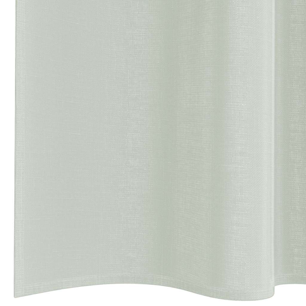 2 db világosszürke voile függönyök rúd zsebekkel
