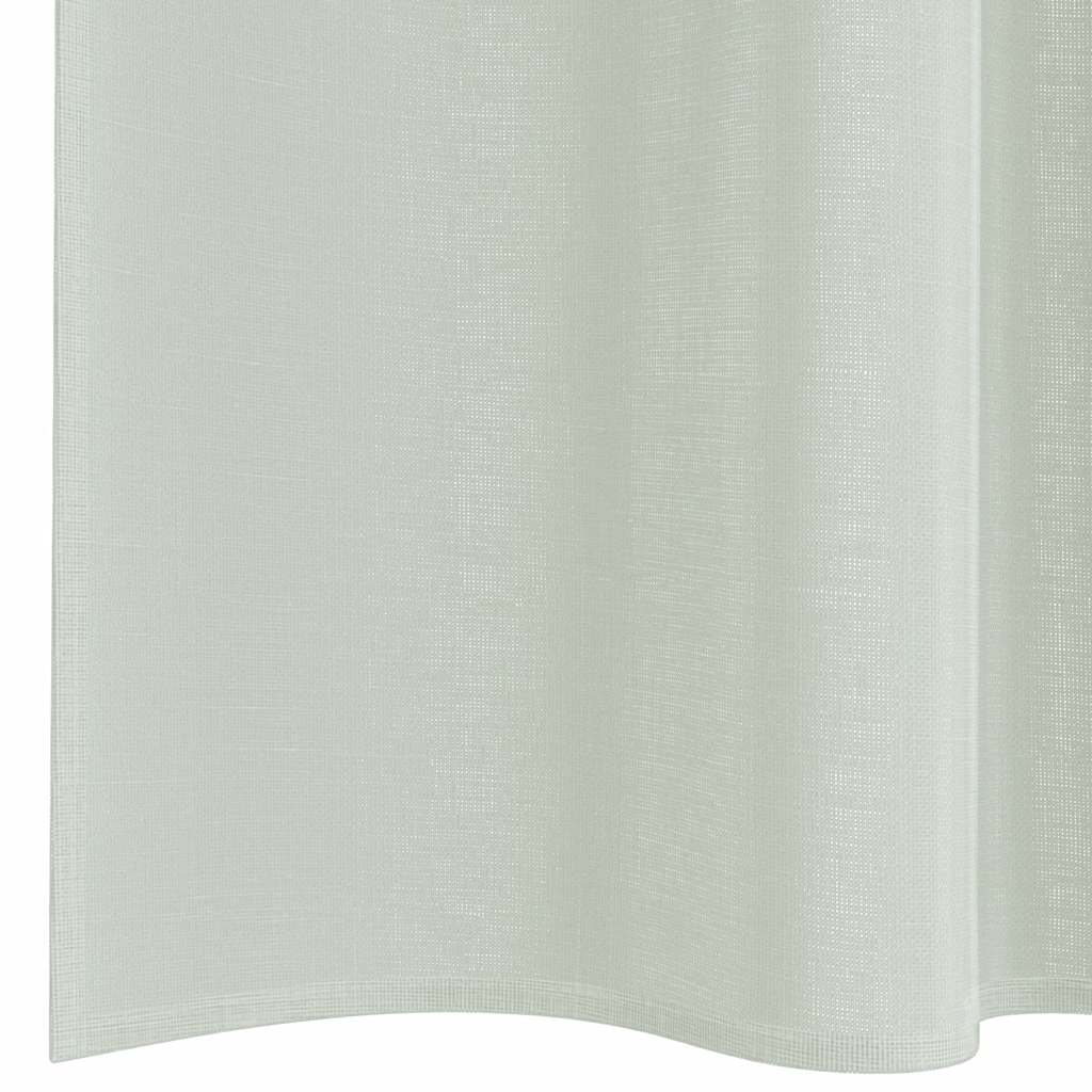 2 db világosszürke voile függönyök rúd zsebekkel