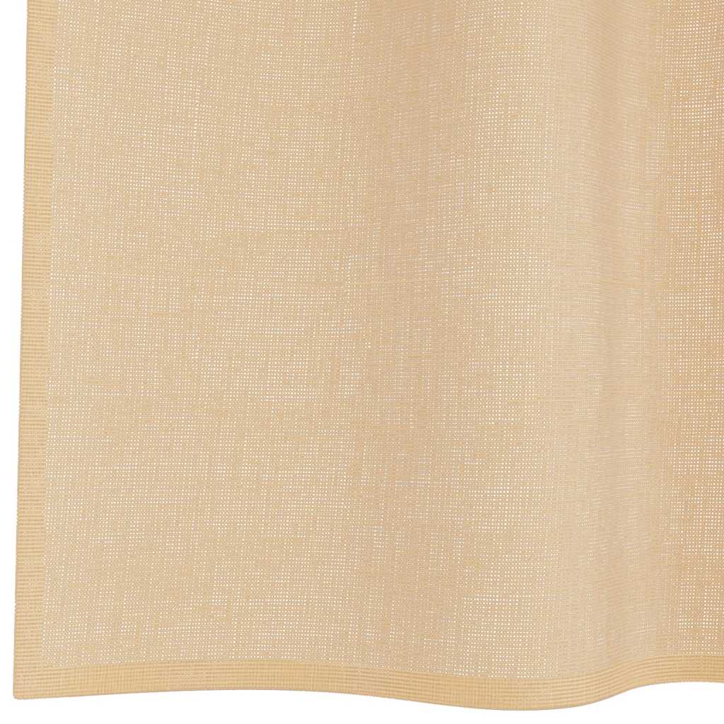 2 db homokszínű voile függönyök rúd zsebekkel