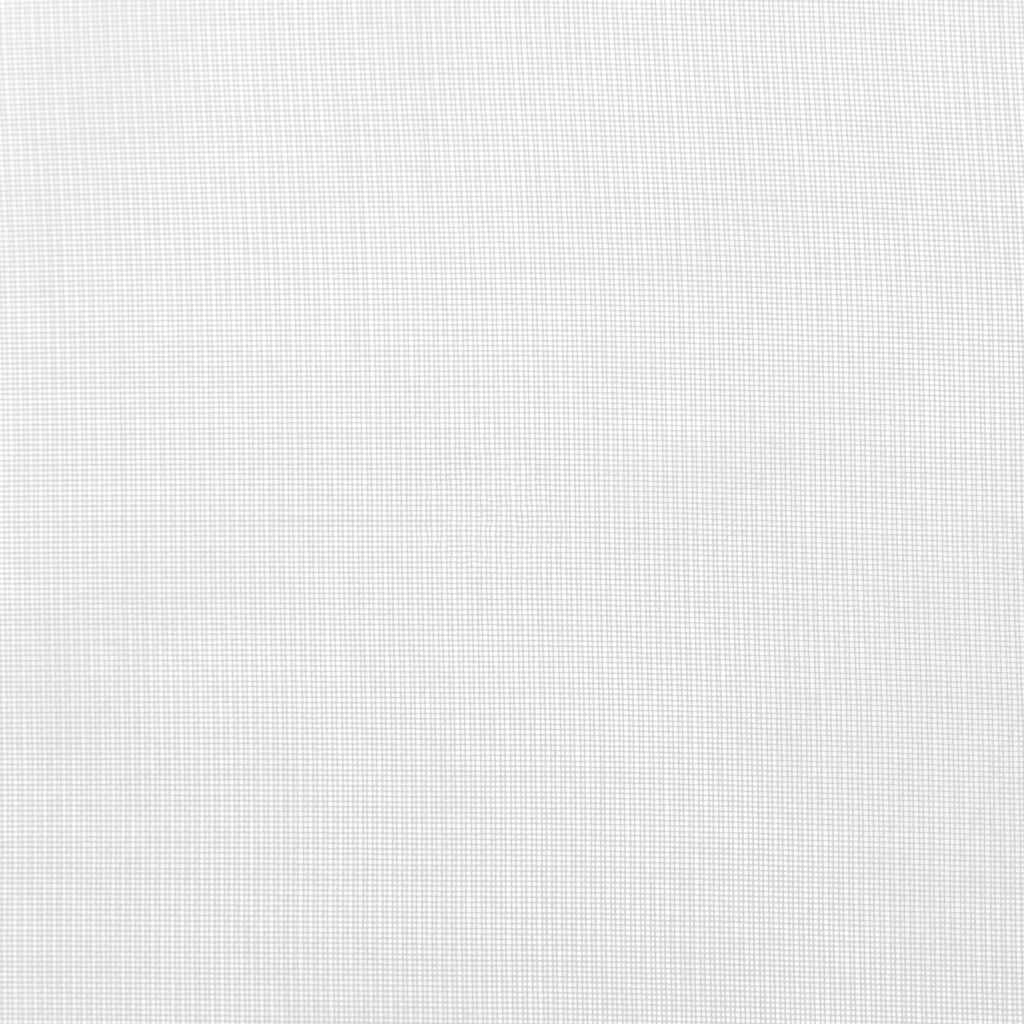 2 db fehér voile függönyök rúd zsebekkel
