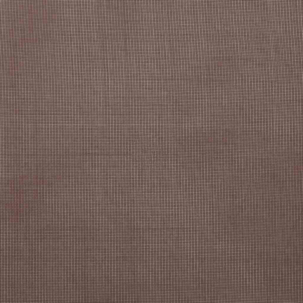 2 db barna fátyolfüggönyök fülecske tetejével 140x260 cm